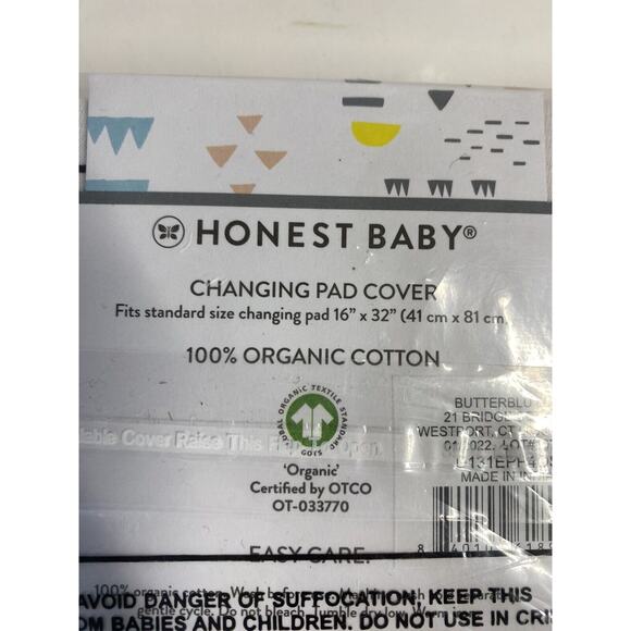 Honest Baby Changing Pad Covers Set of 2 100% Organic Cotton Easy Care Soft - Picture 5 of 5